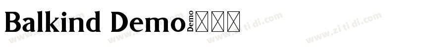 Balkind Demo字体转换
